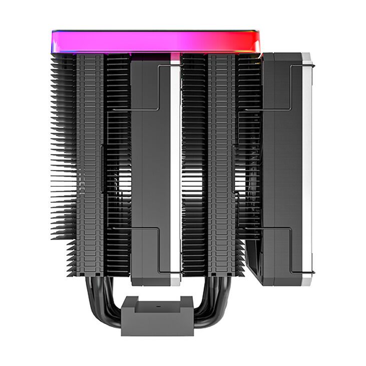 Cooler CPU Montech Metal DT24 Premium ARGB 2x120mm image number 2
