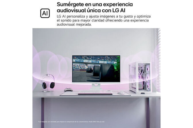 Monitor Smart LG MyView 27" 27U731SA IPS 4K 60Hz 5ms c/ webOS - Blanco image number 4