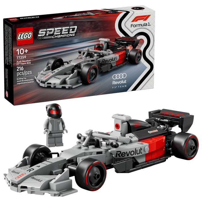 LEGO Speed Champions: Coche de Carreras Audi Revolut F1 Team R26, 216 Piezas (77259) image number 0