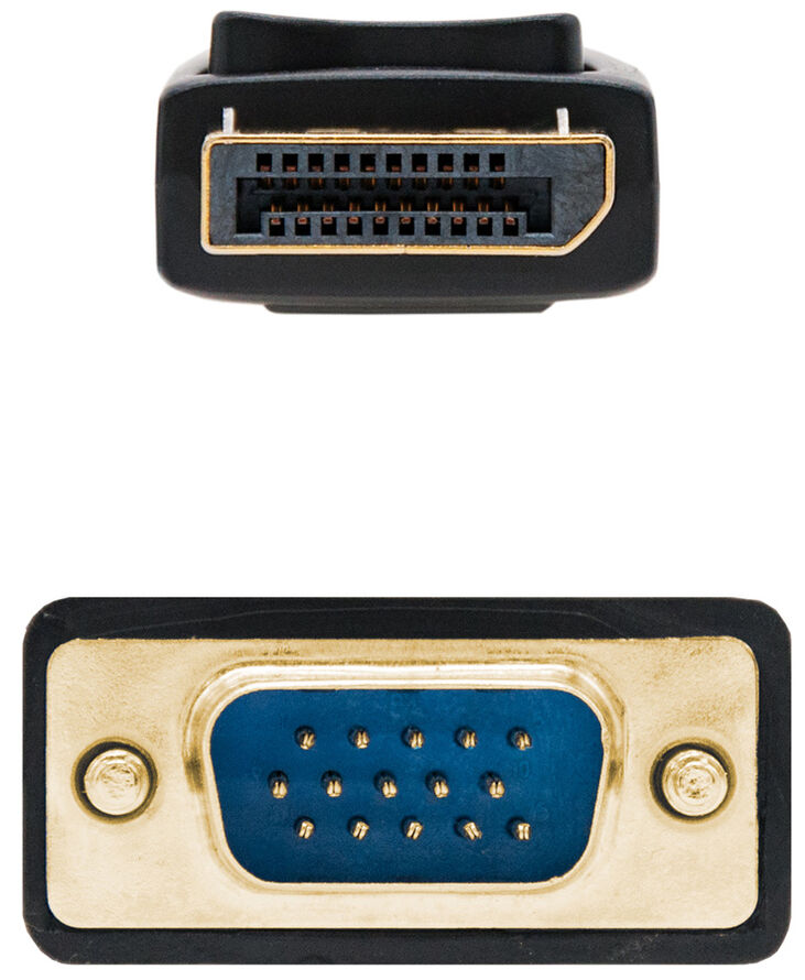 Cable Conversor NanoCable DisplayPort/M para VGA/M 1 M Negro image number 2