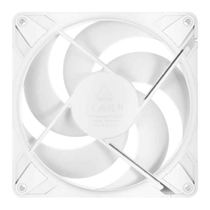 Ventilador Arctic P14 PRO Reverse PWM A-RGB 140mm (Pack 3) - Branco image number 6