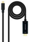 Cable Conversor NanoCable USB-C para HDMI 1.4 4K@30HZ 1.8 M Negro