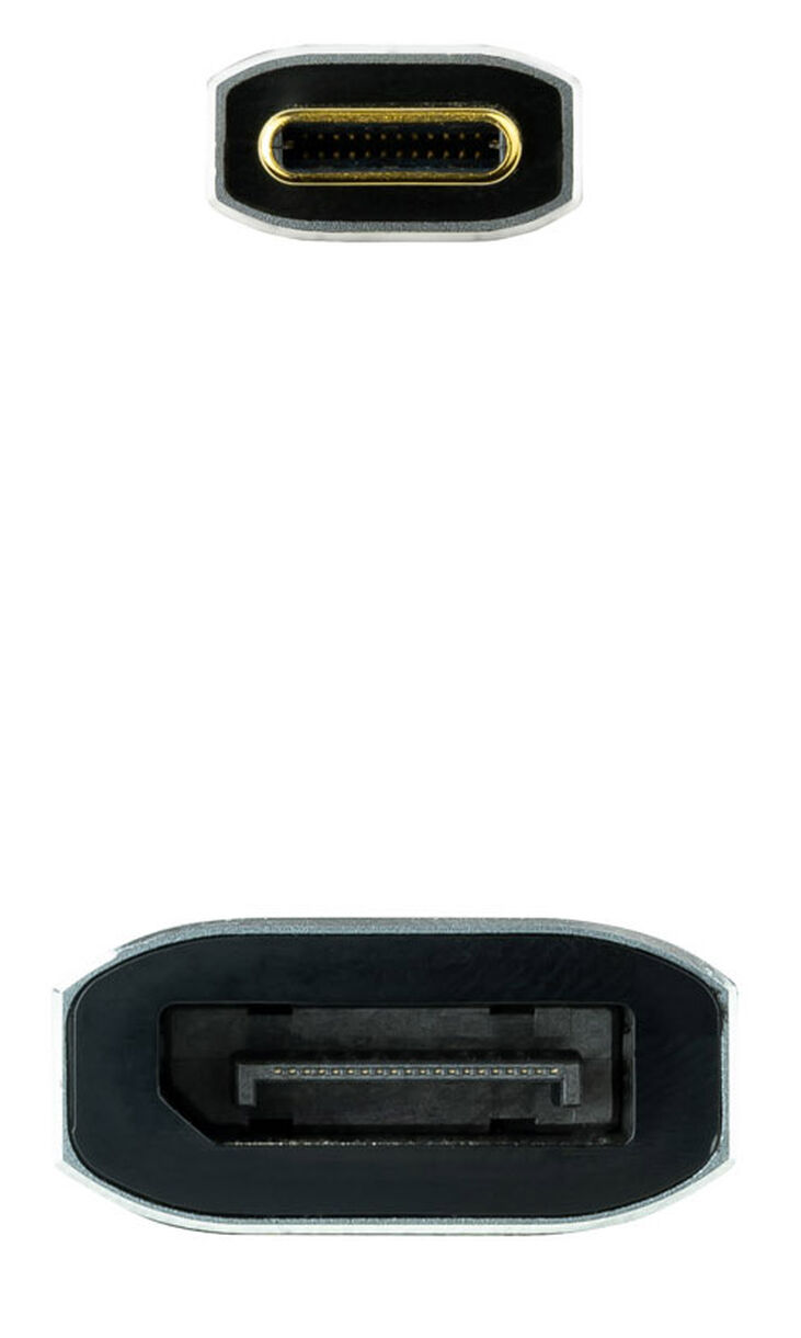 Adaptador NanoCable USB-C para DisplayPort 8K 15 CM Alumínio image number 2