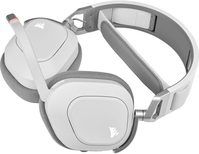 Auriculares Corsair HS80 RGB Wireless Blanco image number 1