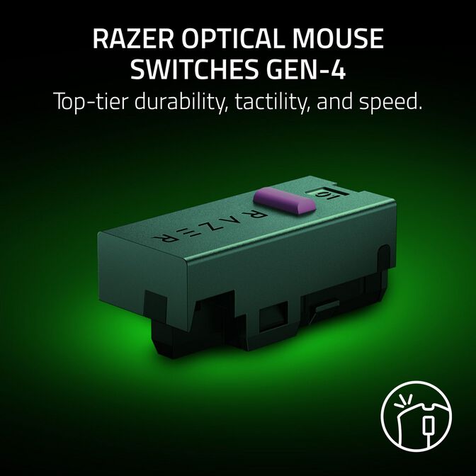 Rat&oacute;n Razer DeathAdder V4 Pro 45000DPI Wireless Negro image number 6