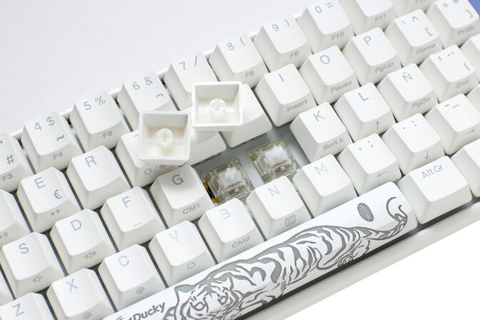 Teclado Mec&acirc;nico Ducky ONE 3 Classic SF 65% RGB Pure White MX-Silver (ES) image number 4