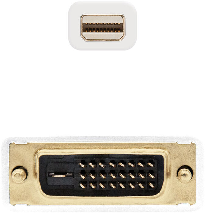 Cable Conversor NanoCable Mini DisplayPort/M para DVI/M 3 M Blanco image number 2