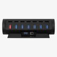HUB Streamplify CTRL 7 Slot, RGB, 12V, EU - Negro image number null