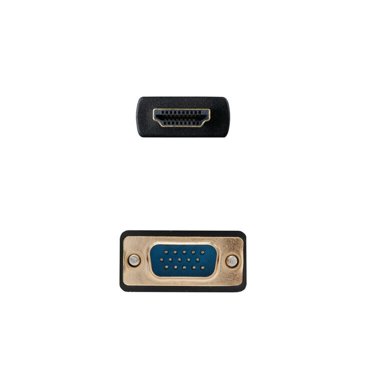 Cable Conversor Nanocable HDMI > VGA 1.8 M Negro image number 2