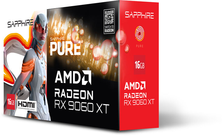 Tarjeta Gráfica Sapphire Radeon RX 9060 XT Pure OC 16GB GDDR6 image number 7