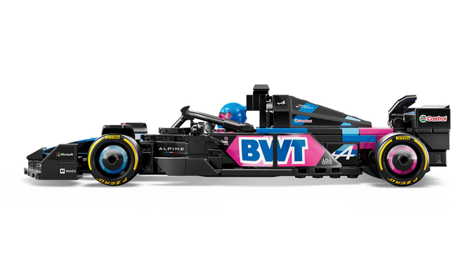 LEGO Speed Champions: Coche de Carreras BWT Alpine F1 TeamA524, 258 Piezas (77248) image number 4