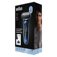 Afeitadora Braun Series 6 62-B1200s Azul/Negro image number null