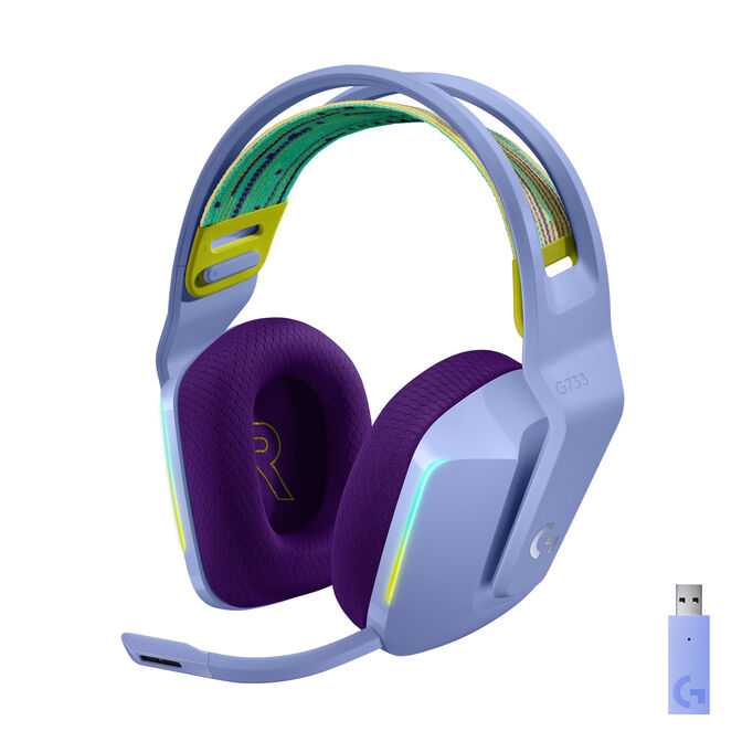 Auriculares Logitech G733 RGB Lightspeed Wireless Lila image number 3