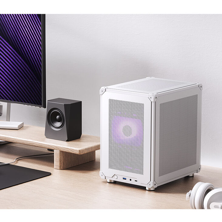 Caja Micro-ATX Jonsbo C6 Blanco image number 2