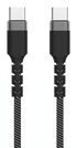 Cabo USB-C Ewent EC1097 Fabric PD100W 20Gbps 4K/120Hz 1m Preto/Branco image number null
