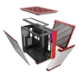 Caja ATX Montech King 95 Rojo image number null