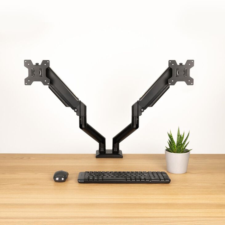 Soporte de Mesa Tooq Duplo Tilt e Giratório 13" a 34" Max. 10kg/Monitor Negro image number 3