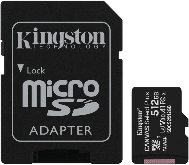 Tarjeta de Memoria Kingston Canvas Select Plus MicroSDHC UHS-I A1 512GB image number 2