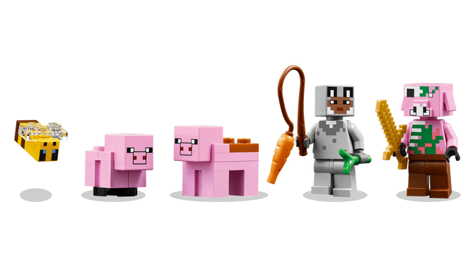 LEGO Minecraft: La Casa-Cerdo Beb&eacute;, 238 Piezas (21268) image number 2