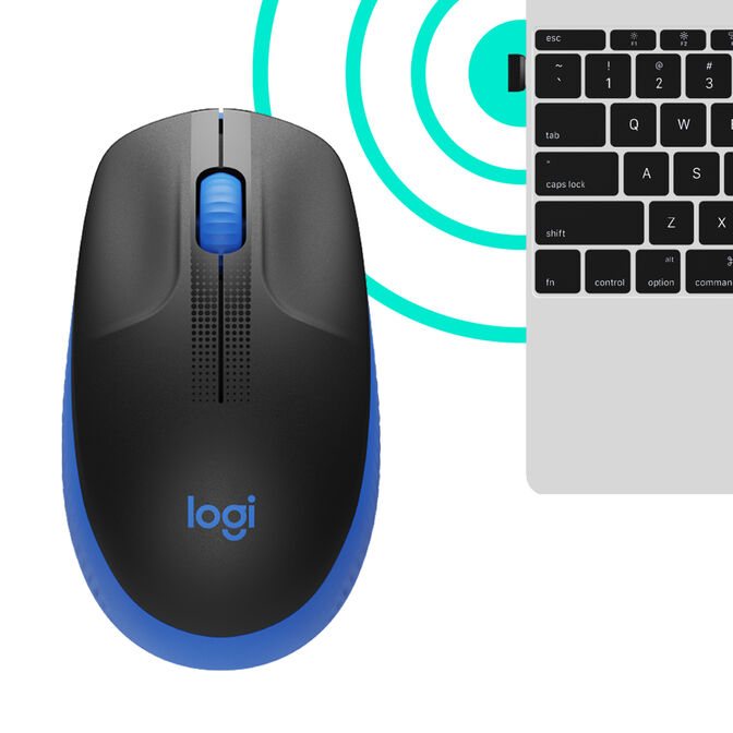 Rat&oacute;n Logitech M190 1000DPI Wireless Azul image number 10