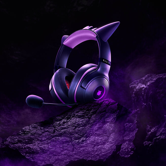 Auriculares Razer Kraken Kitty V2 Pok&eacute;mon Gengar Ed. image number 3