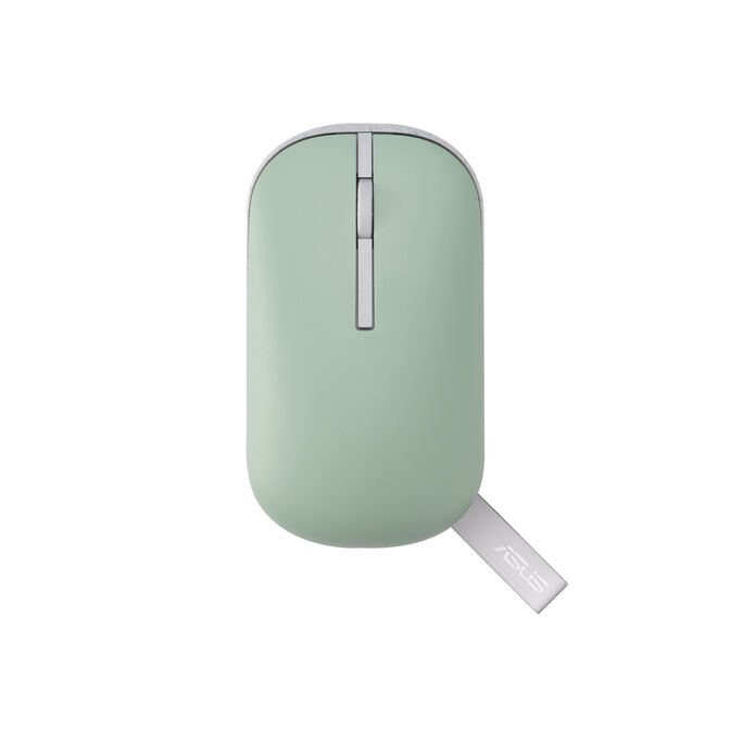 Rat&oacute;n Asus Marshmallow MD100 Bege / Verde Wireless image number 5
