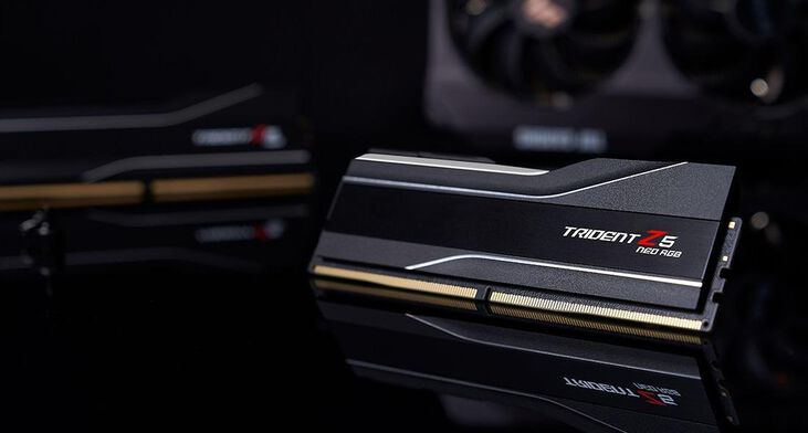 G.Skill Kit 32GB (2 x 16GB) DDR5 6000MHz Trident Z5 Neo EXPO CL30 Black - F5-6000J3038F16GX2-TZ5NR image number 5