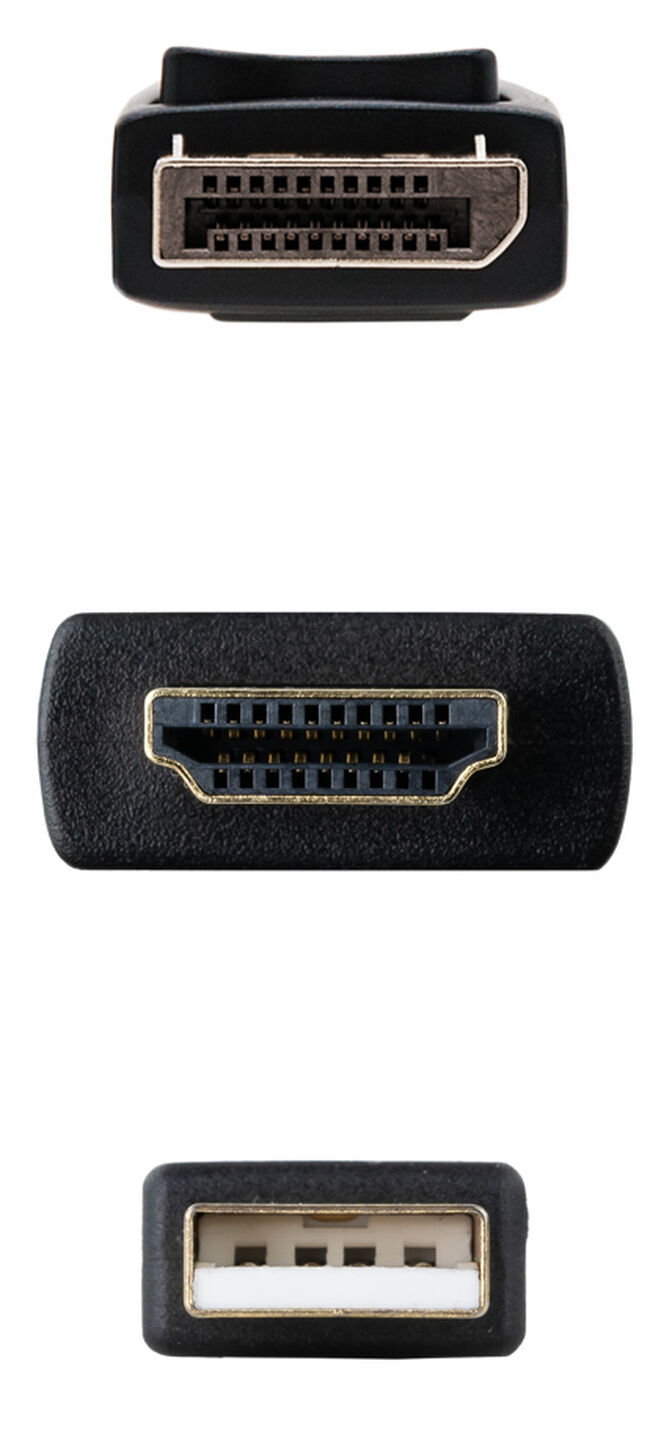 Cable Conversor NanoCable HDMI 2.0 para DisplayPort V1.2 1.8 M Negro image number 2