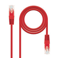 Cable de Red NanoCable RJ45 CAT.6 UTP AWG24 30 CM Rojo