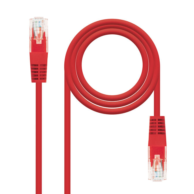 Cable de Red NanoCable RJ45 CAT.6 UTP AWG24 30 CM Rojo image number 0