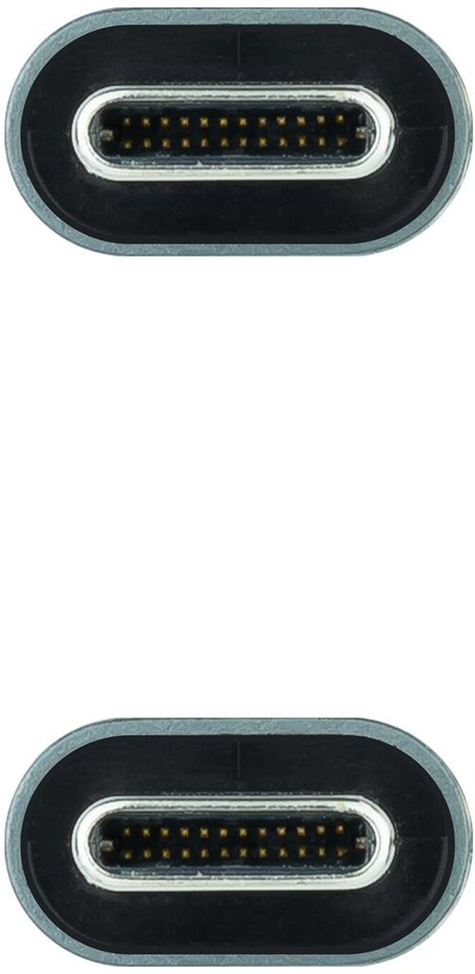 Cable USB 3.2 Gen2x2 Nanocable 20Gbps 5A/100W 4K@60Hz USB-C M/M 2 M Negro image number 2