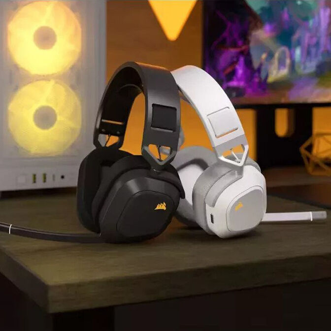 Auriculares Corsair HS80 MAX Gaming Wireless Blanco image number 7
