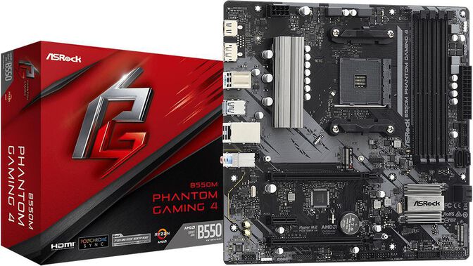 Placa Base ASRock B550M Phantom Gaming 4 image number 0