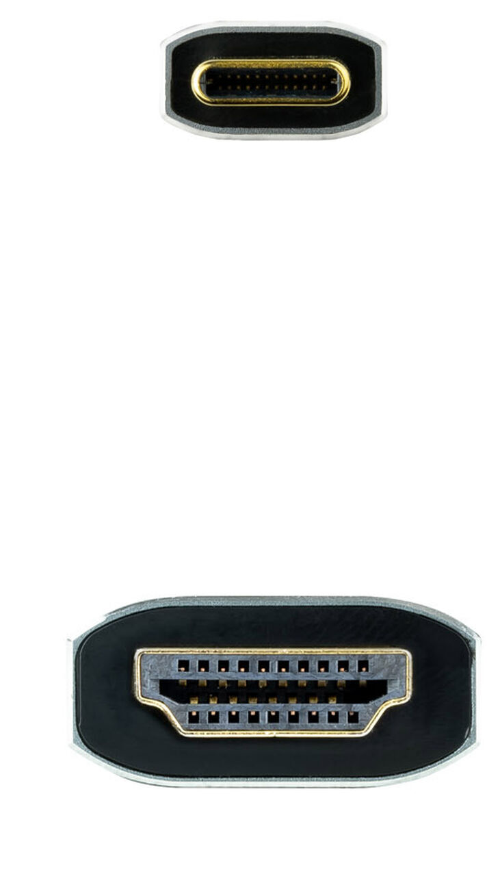 Cable Conversor NanoCable USB-C para HDMI 2.1 8K@60HZ 1.8 M Negro image number 2