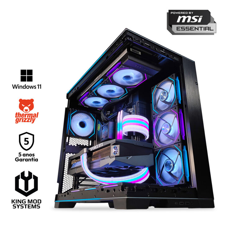 Ordenador King Mod Gamer-PC Ryzen 7 9800X3D 64GB DDR5 2TB RTX 5090 WiFi W11 V2 image number 0