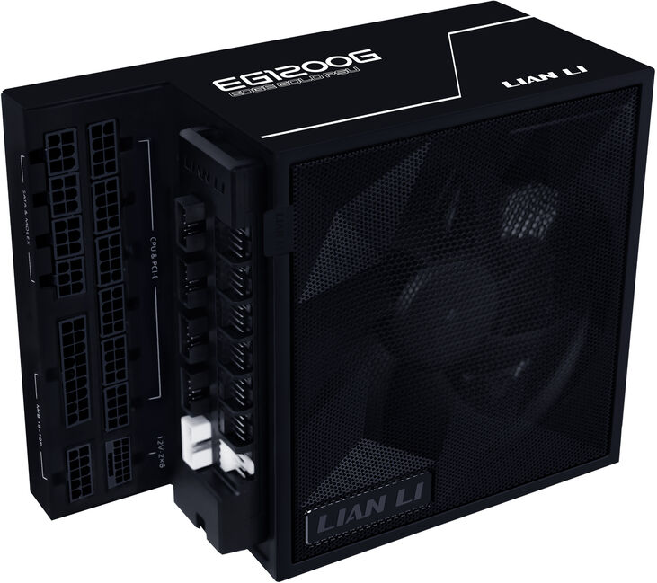Fuente Modular Lian Li Edge 1200W 80+ Gold Negra image number 1
