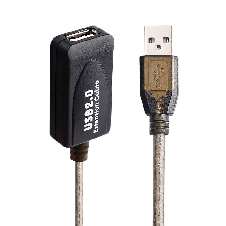 Cable Ewent Amplificador de Señal USB 2.0 10m Negro image number 1