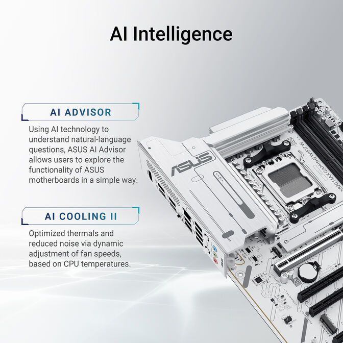 Placa Base Asus X870 MAX Gaming White WiFi image number 8