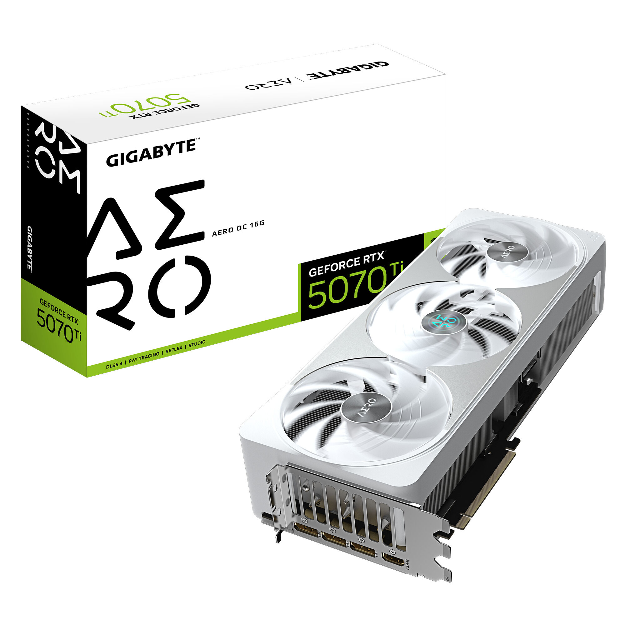Tarjeta Gr&aacute;fica Gigabyte GeForce&reg; RTX 5070 Ti Aero OC 16GB GDDR7 DLSS4