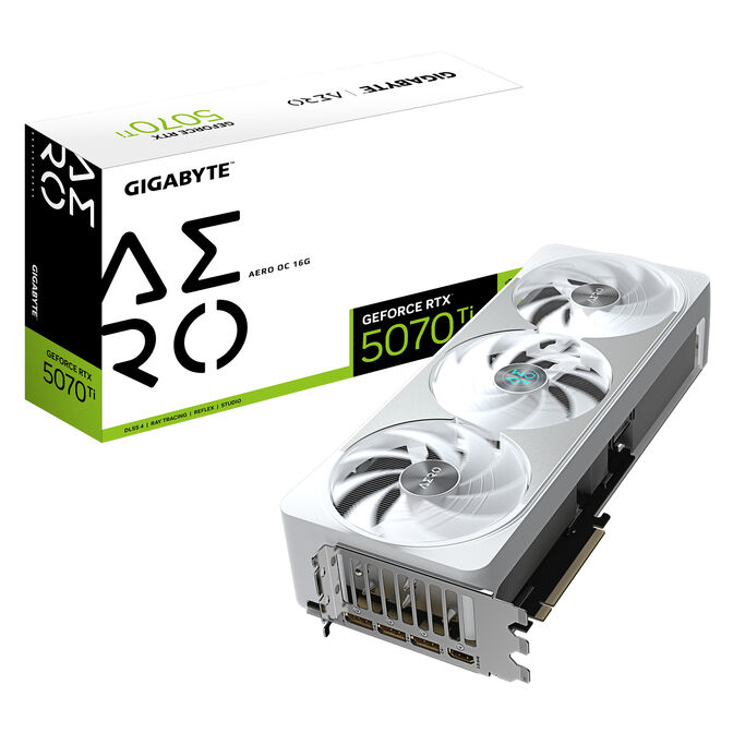 Tarjeta Gr&aacute;fica Gigabyte GeForce&reg; RTX 5070 Ti Aero OC 16GB GDDR7 DLSS4 image number 0