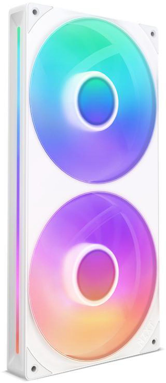 Ventilador NZXT F280 RGB Core Single-Frame Blancas - Duplo Vent&iacute;lador 140mm (280mm) image number 0