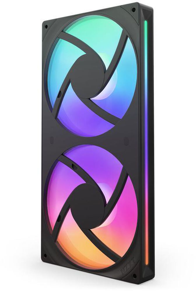 Ventilador NZXT F280 RGB Core Single-Frame Negras - Duplo Vent&iacute;lador 140mm (280mm) image number 1