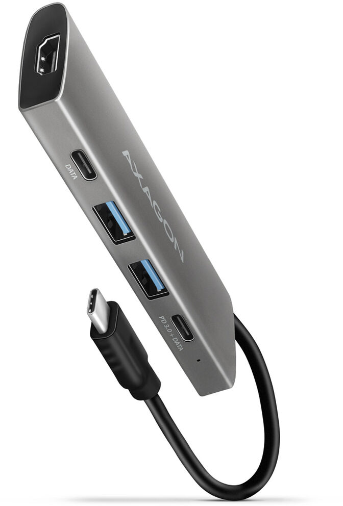 HUB USB-C AXAGON HMC-5G21 2x USB-A + 2x USB-C + HDMI, USB-C 3.2 Gen 2 10Gbps, PD 60W image number 0