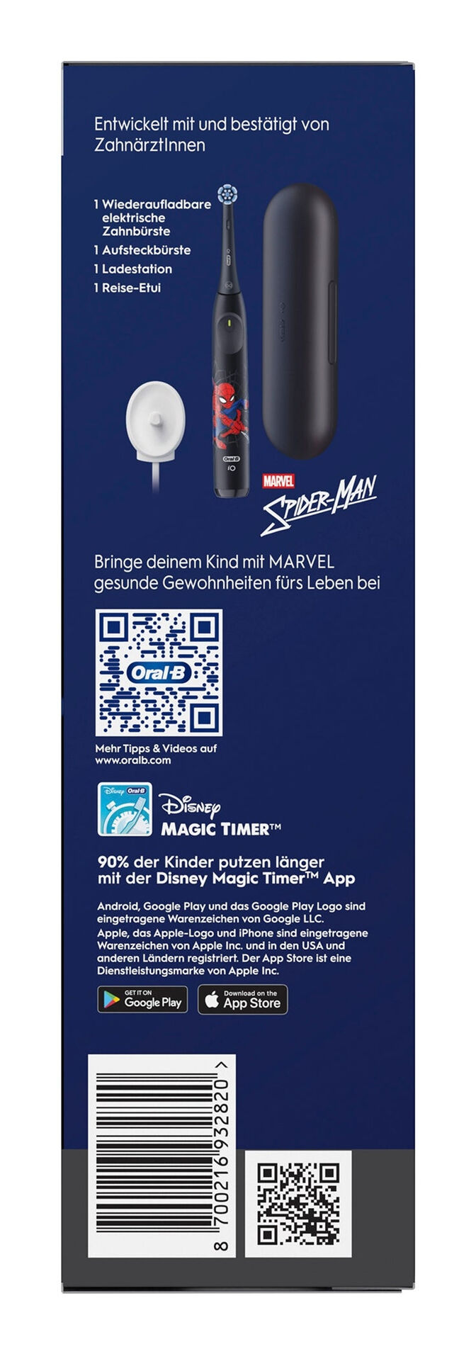 Cepillo de Dientes El&eacute;ctrico Oral-B iO Kids 6+ Spiderman image number 4