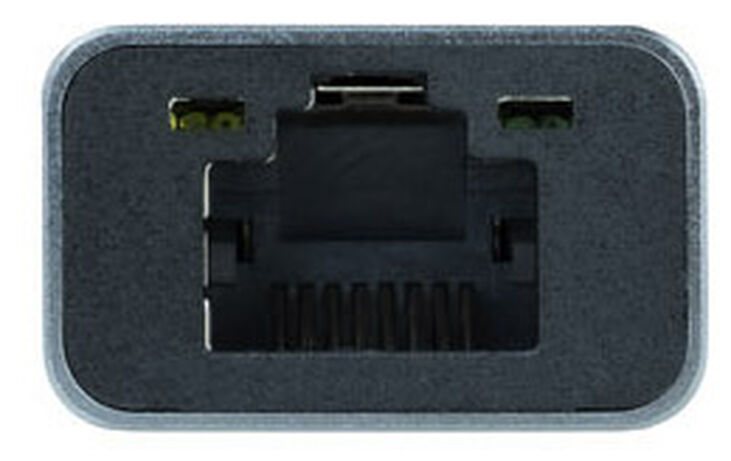 Adaptador Gigabit NanoCable USB-C a Ethernet Gigabit 10/100/1000 Mbps / 3x USB 3.0 15 CM Gris image number 2