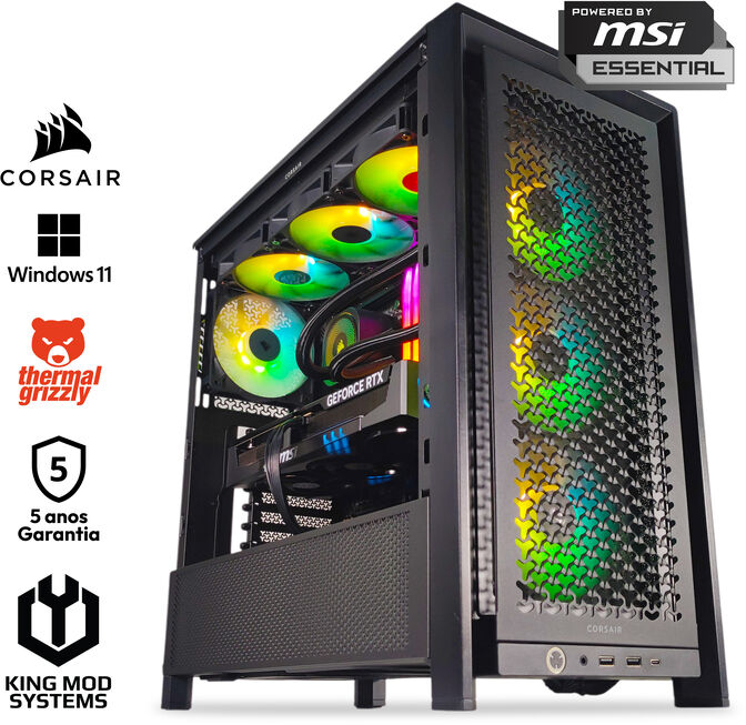 Ordenador King Mod Gamer-PC x iCUE Ryzen 7 9700X 32GB DDR5 1TB RTX 5070 WiFi W11 image number 0