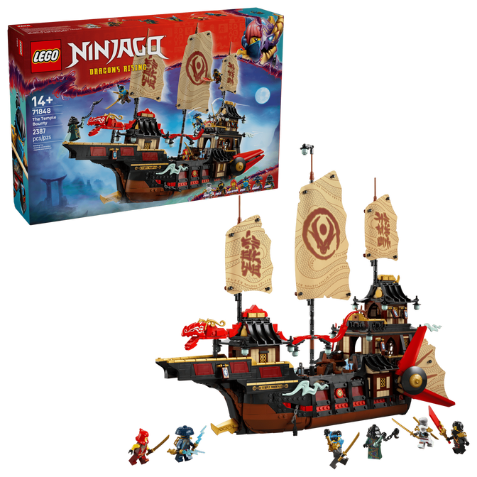 LEGO Ninjago: Barco Pirata del Templo, 2387 Piezas (71848) image number 0