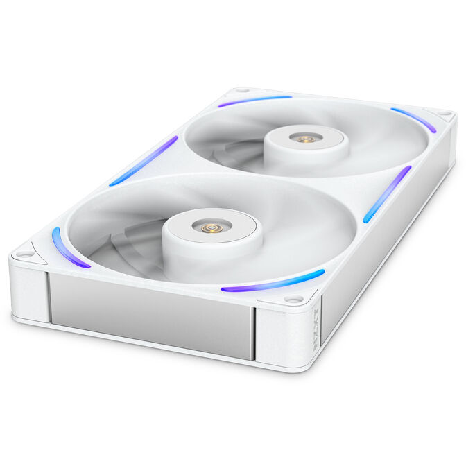 Ventilador NZXT F280X Perfomance RGB Single-Frame Blancas - Duplo Vent&iacute;lador 140mm (280mm) image number 3