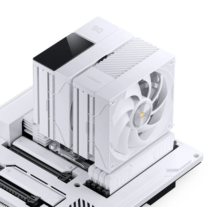 Ventilador CPU Jonsbo CC90 Dual Tower con Display Blanco - 2x 130mm image number 10