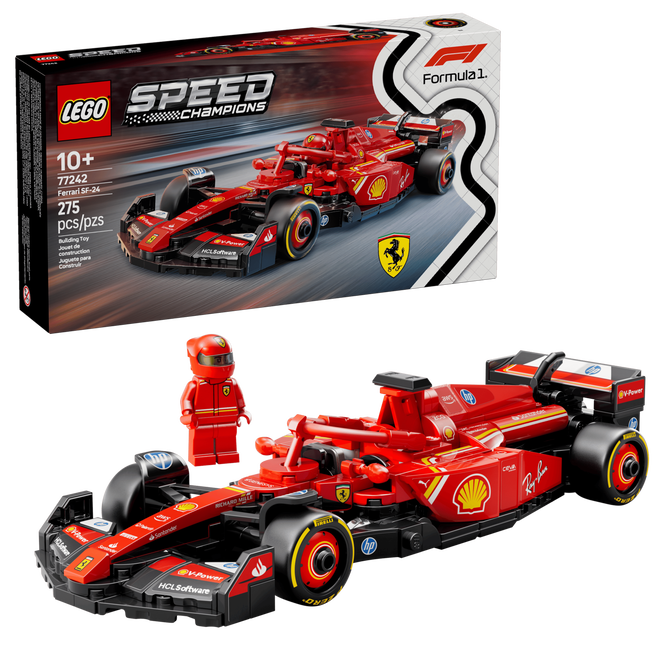 LEGO Speed Champions: Coche de Carreras Ferrari SF-24 F1, 275 Piezas (77242) image number 0